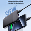 Factory Direct 35W High-Capacity Waterproof Power Bank with LED Display 10000mAh Fast Charging for iPhone 1513 Series for Galaxy